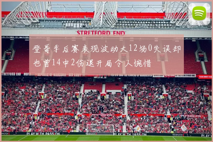 登哥季后赛表现波动大12场0失误却也曾14中2伤退开局令人惋惜